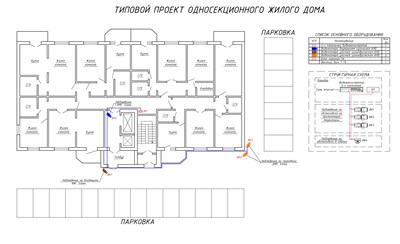 Типовой проект системы видеонаблюдения для одноподъездного многоквартирного дома